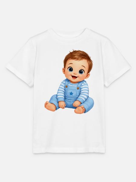 Baby Boy Junge Comic - Stanley/Stella Kinder T-Shirt MINI CREATOR  - Weiß