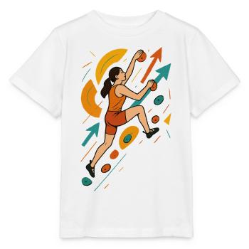 Dynamic Bouldering Shirt - Women's Climbing - Stanley/Stella MINI CREATOR Kids’ T-Shirt - white - Front - Maike (125cm)