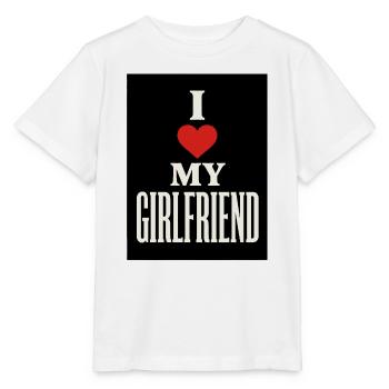 Ich liebe meine Freundin, ich liebe meine Freundin, ich liebe sie - Stanley/Stella Kinder T-Shirt MINI CREATOR  - Weiß - Vorne - Maike (125cm)