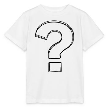 Fragezeichen handgezeichnet - Stanley/Stella Kinder T-Shirt MINI CREATOR  - Weiß - Vorne - Maike (125cm)