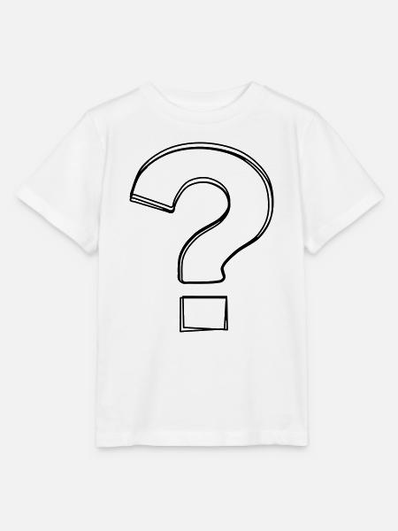 Fragezeichen handgezeichnet - Stanley/Stella Kinder T-Shirt MINI CREATOR - Weiß