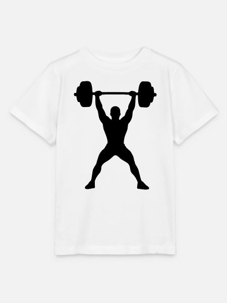 Bodybuilder - Stanley/Stella Kinder T-Shirt MINI CREATOR - Weiß