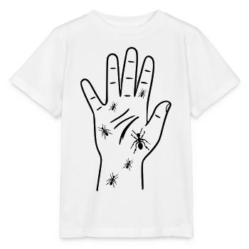Ameisenlaufen Kribbeln Hände - Stanley/Stella Kinder T-Shirt MINI CREATOR  - Weiß - Vorne - Maike (125cm)