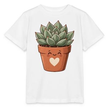 Kaktus und Sukkulente – Sukkulente - Stanley/Stella Kinder T-Shirt MINI CREATOR  - Weiß - Vorne - Maike (125cm)