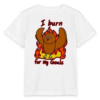 Burn Owl Ziele Brennen - Stanley/Stella Kinder T-Shirt MINI CREATOR  - Weiß - Vorne - Maike (125cm)