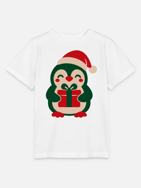 Pinguin Geschenk Clipart - Stanley/Stella Kinder T-Shirt MINI CREATOR - Weiß