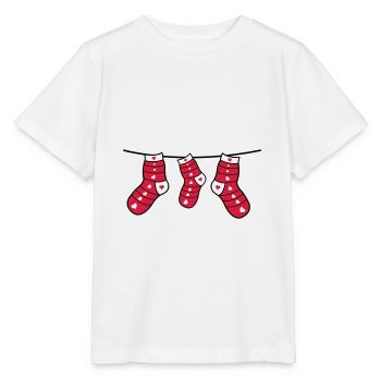 chaussettes de noël - T-shirt bio MINI CREATOR Stanley/Stella Enfant - blanc - Devant - Maike (125cm)