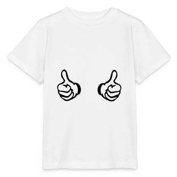 comme les mains - T-shirt bio MINI CREATOR Stanley/Stella Enfant - blanc - Devant - Maike (125cm)