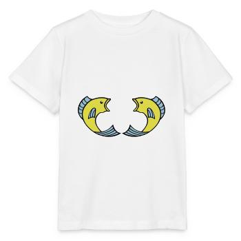 Poissons - T-shirt bio MINI CREATOR Stanley/Stella Enfant - blanc - Devant - Maike (125cm)