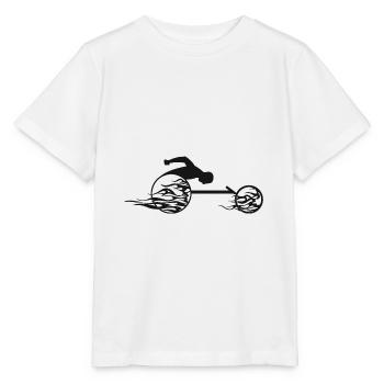 Fauteuil roulant - T-shirt bio MINI CREATOR Stanley/Stella Enfant - blanc - Devant - Maike (125cm)
