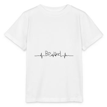 Be Kind Herz-Linien-Kunst - Stanley/Stella Kinder T-Shirt MINI CREATOR  - Weiß - Vorne - Maike (125cm)