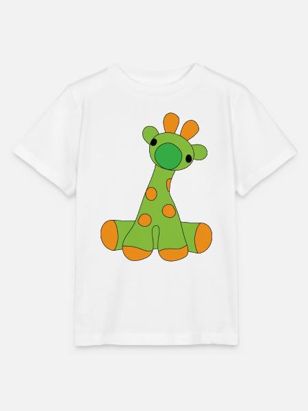 Süße Orange spotted Monster - Stanley/Stella Kinder T-Shirt MINI CREATOR - Weiß