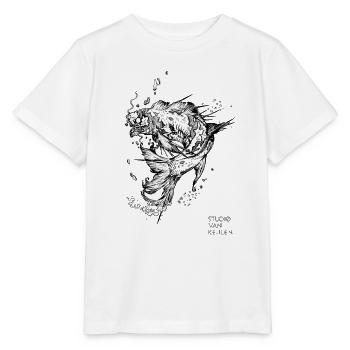 Studio Van Keulen - Für die Liebe von Forellen! - Stanley/Stella Kinder T-Shirt MINI CREATOR  - Weiß - Vorne - Maike (125cm)