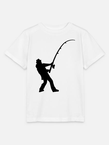 angler_silhouette_1 - Stanley/Stella Kinder T-Shirt MINI CREATOR - Weiß