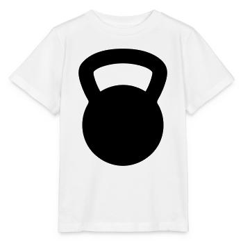 Kettlebell - Stanley/Stella Kinder T-Shirt MINI CREATOR  - Weiß - Vorne - Maike (125cm)