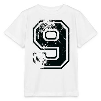 Numero 9 Équipe Foot baseball basket université - T-shirt bio MINI CREATOR Stanley/Stella Enfant - blanc - Devant - Maike (125cm)