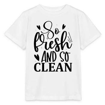 So Fresh and so Clean - Stanley/Stella MINI CREATOR Kids’ T-Shirt - white - Front - Maike (125cm)