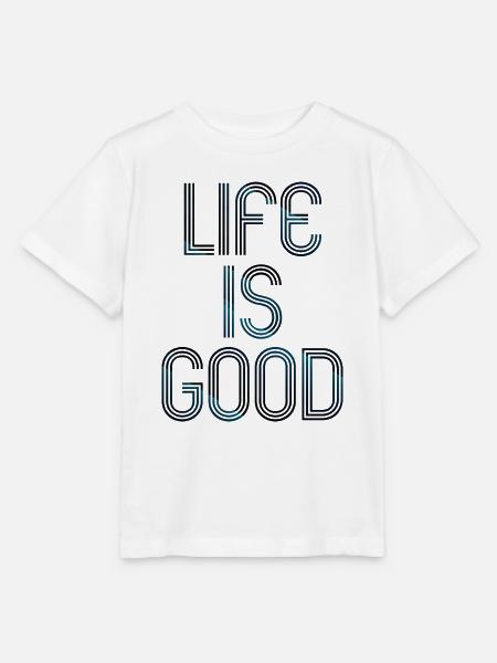 live is good - Stanley/Stella Kinder T-Shirt MINI CREATOR  - Weiß