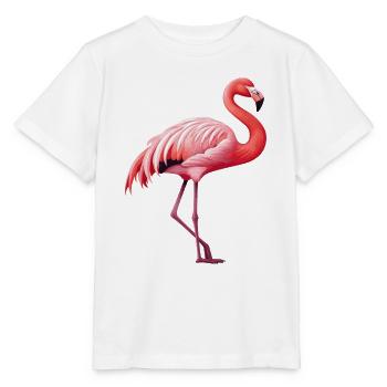 Flamant - T-shirt bio MINI CREATOR Stanley/Stella Enfant - blanc - Devant - Maike (125cm)
