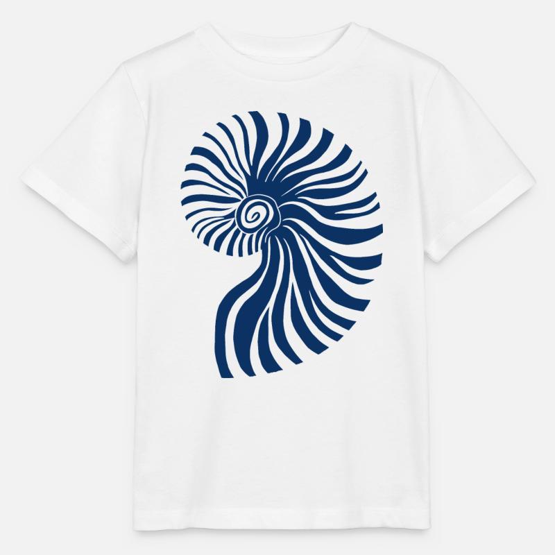 Blue Ammonite - Stanley/Stella MINI CREATOR Kids’ T-Shirt - white