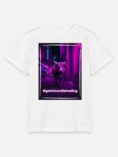 Crypto Bull - Stanley/Stella Kinder T-Shirt MINI CREATOR - Weiß