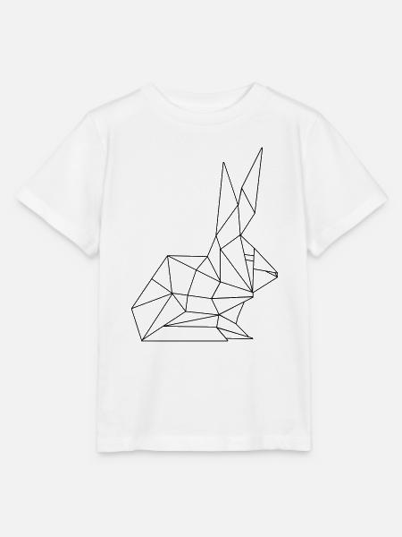 Osterhase Polygon - Stanley/Stella Kinder T-Shirt MINI CREATOR - Weiß