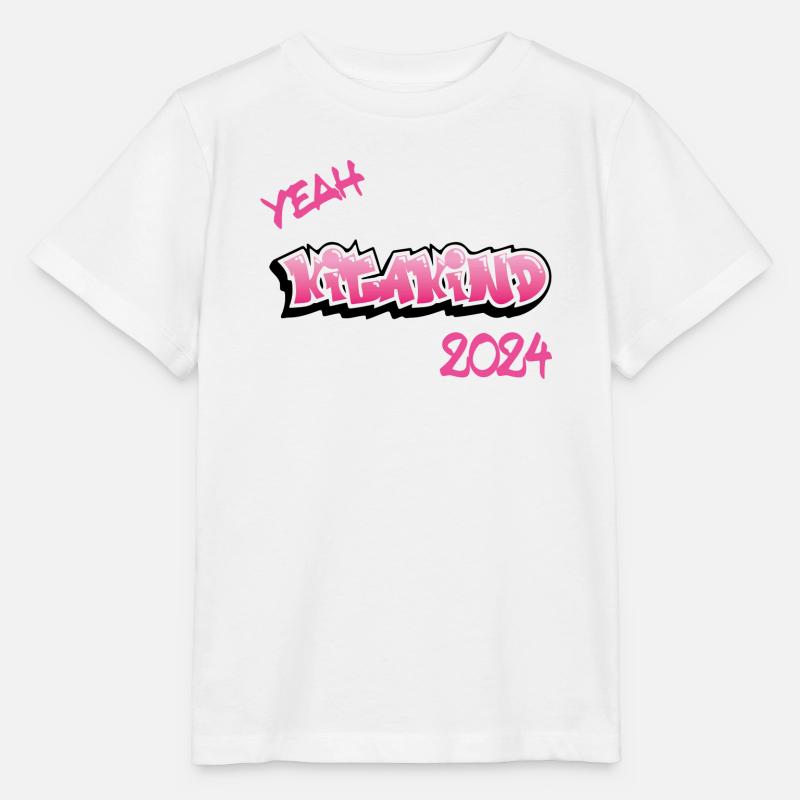 Yeah Kitakind 2024 Graffiti pink - Stanley/Stella Kinder T-Shirt MINI CREATOR - Weiß