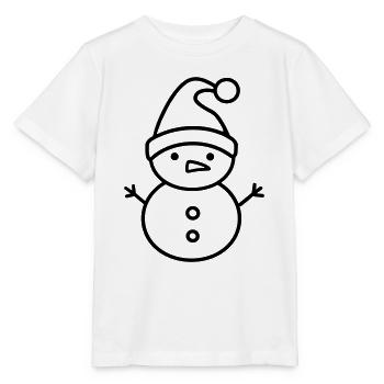 Bonhomme de neige - T-shirt bio MINI CREATOR Stanley/Stella Enfant - blanc - Devant - Maike (125cm)