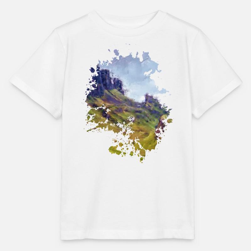 Berge - Stanley/Stella Kinder T-Shirt MINI CREATOR  - Weiß