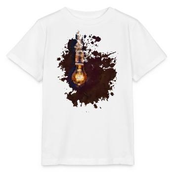 Glühbirne - Stanley/Stella Kinder T-Shirt MINI CREATOR  - Weiß - Vorne - Maike (125cm)