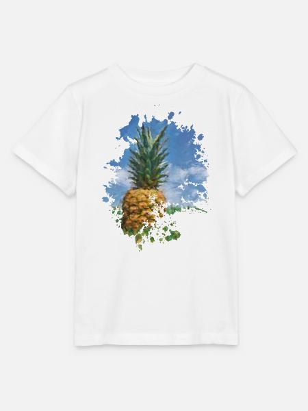 Ananas - Stanley/Stella Kinder T-Shirt MINI CREATOR - Weiß