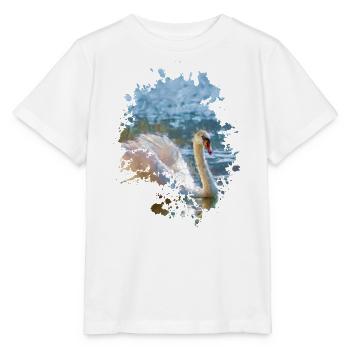Schwan - Stanley/Stella Kinder T-Shirt MINI CREATOR  - Weiß - Vorne - Maike (125cm)