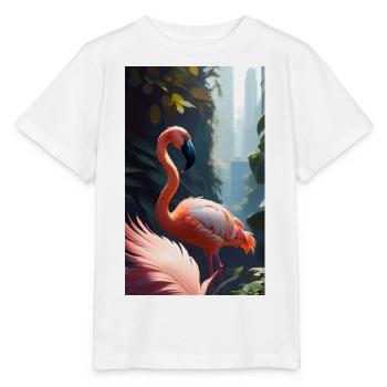 Flamingo - Stanley/Stella MINI CREATOR Kids’ T-Shirt - white - Front - Maike (125cm)