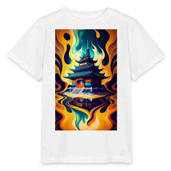 Temple reflection - Stanley/Stella MINI CREATOR Kids’ T-Shirt - white - Front - Maike (125cm)