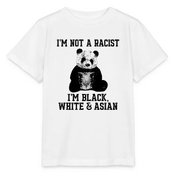 Panda - I*m not a racist - Stanley/Stella Kinder T-Shirt MINI CREATOR  - Weiß - Vorne - Maike (125cm)