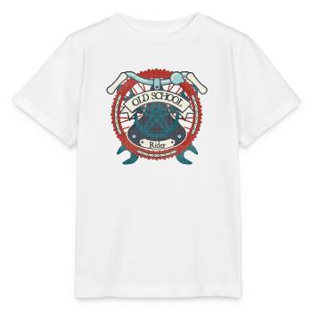 Old School Rider Shirt Retro Fahrrad Shirt - Stanley/Stella Kinder T-Shirt MINI CREATOR  - Weiß - Vorne - Maike (125cm)