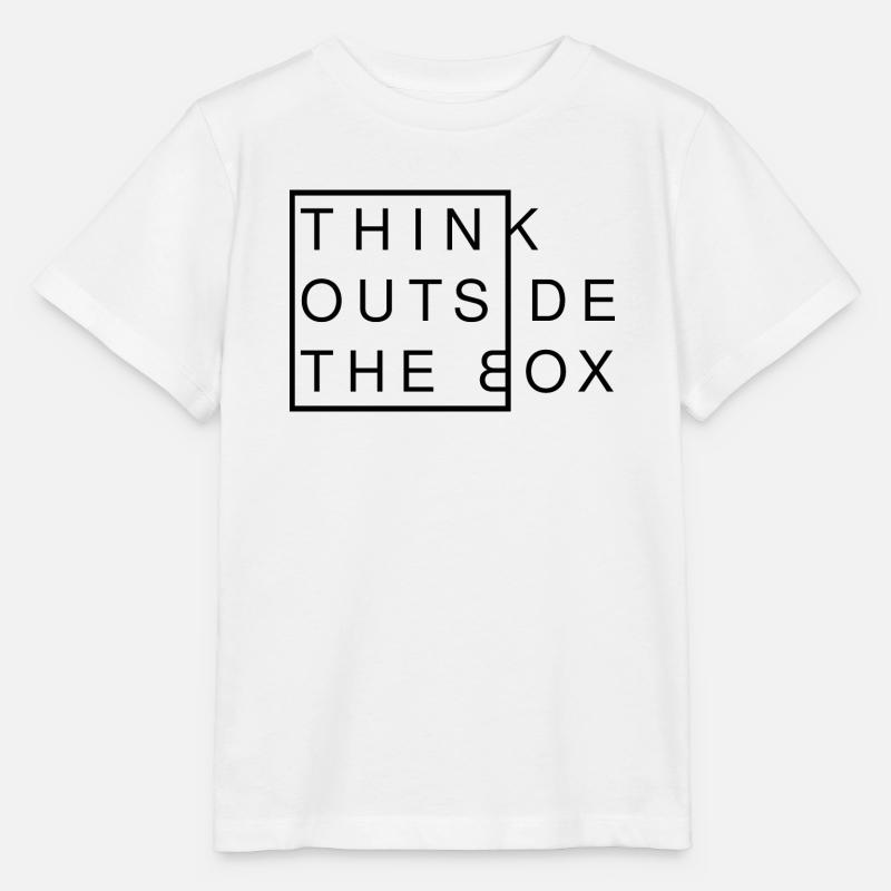 Think Outside The Box - Pensée créative Moderne - T-shirt bio MINI CREATOR Stanley/Stella Enfant - blanc