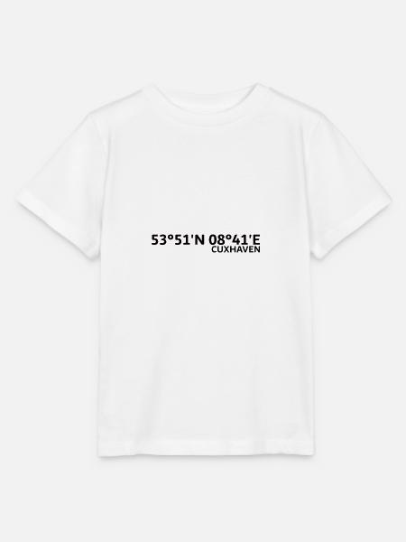 Cuxhaven Koordinaten - Stanley/Stella Kinder T-Shirt MINI CREATOR - Weiß