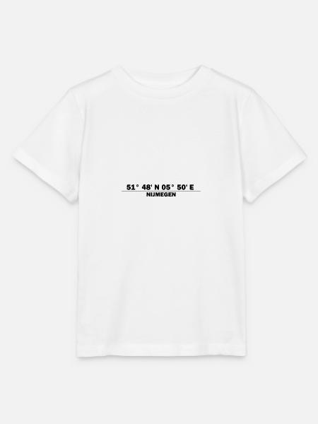 Nijmegen Koordinaten - Stanley/Stella Kinder T-Shirt MINI CREATOR - Weiß