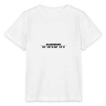 Coordonnées d’Oldenburg - T-shirt bio MINI CREATOR Stanley/Stella Enfant - blanc - Devant - Maike (125cm)
