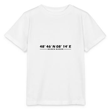 Baden-Baden Koordinaten - Stanley/Stella Kinder T-Shirt MINI CREATOR  - Weiß - Vorne - Maike (125cm)