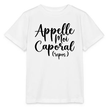 Appelle Moi Caporal - T-shirt bio MINI CREATOR Stanley/Stella Enfant - blanc - Devant - Maike (125cm)