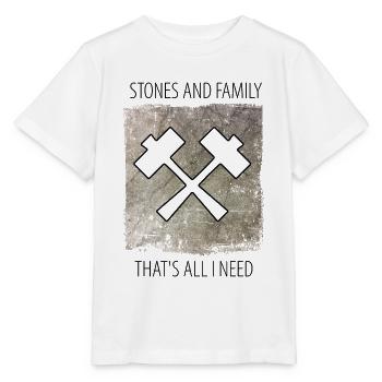 Stonemason Stone Sculptor Saying - Stanley/Stella MINI CREATOR Kids’ T-Shirt - white - Front - Maike (125cm)