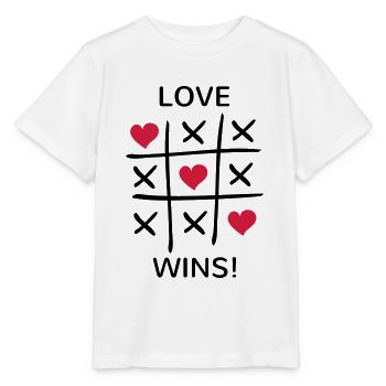 L’amour gagne Les Sorts d’Amour la paix - T-shirt bio MINI CREATOR Stanley/Stella Enfant - blanc - Devant - Maike (125cm)
