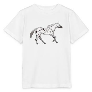 Appaloosa is running - Stanley/Stella MINI CREATOR Kids’ T-Shirt - white - Front - Maike (125cm)
