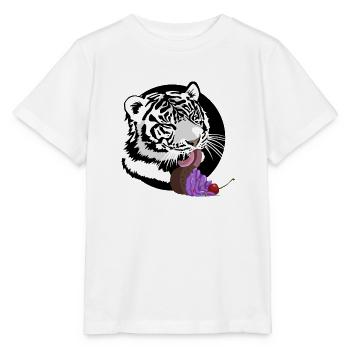 Naschkatze - Stanley/Stella Kinder T-Shirt MINI CREATOR  - Weiß - Vorne - Maike (125cm)