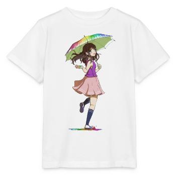Color Rain - Stanley/Stella MINI CREATOR Kids’ T-Shirt - white - Front - Maike (125cm)
