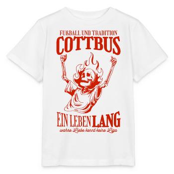 Cottbus Tradition Football Gift - Stanley/Stella MINI CREATOR Kids’ T-Shirt - white - Front - Maike (125cm)