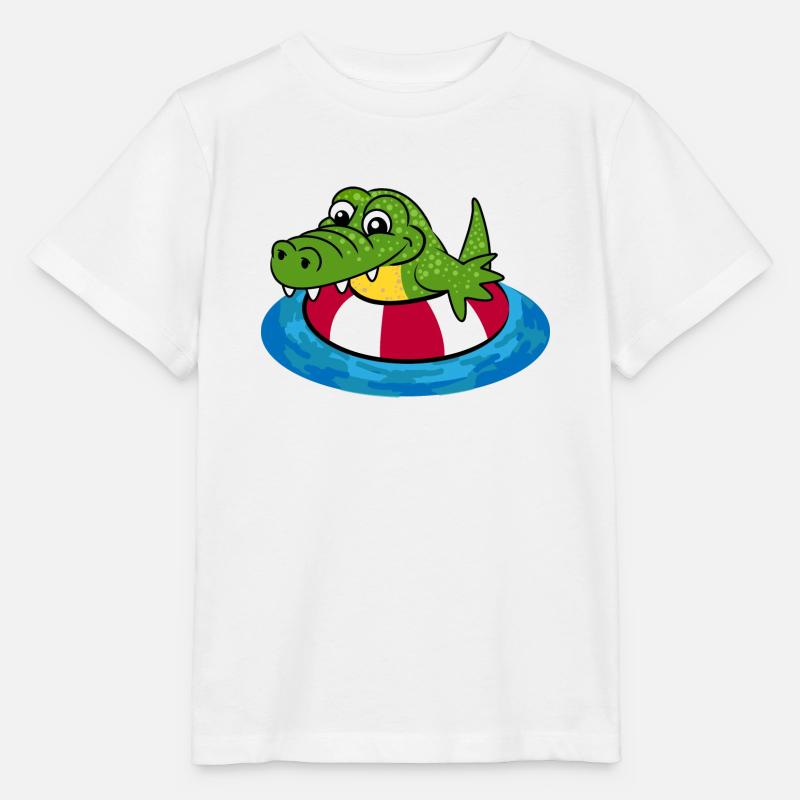 Rocco das Kroko - Stanley/Stella Kinder T-Shirt MINI CREATOR  - Weiß