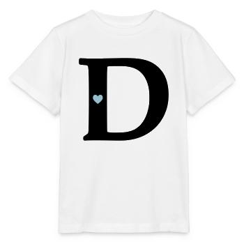 Buchstabe D Anfangsbuchstabe - Stanley/Stella Kinder T-Shirt MINI CREATOR  - Weiß - Vorne - Maike (125cm)